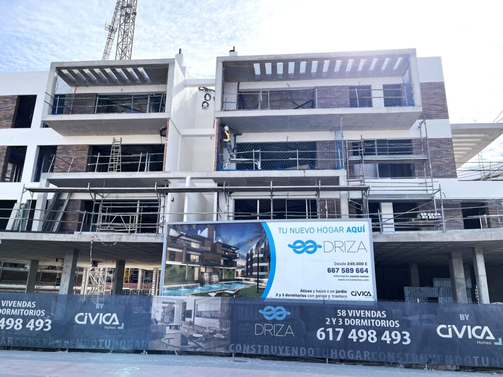 Concluye la obra de estructura de Driza Residencial en Sant Joan d’Alacant